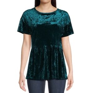 Green Velvety blouse